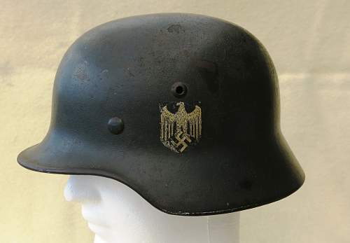 Heer M35 single decal EF 64 Heer helmet (re-issue)