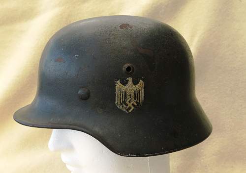 Heer M35 single decal EF 64 Heer helmet (re-issue)