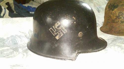 Salty m34 fire man helmet I pick up