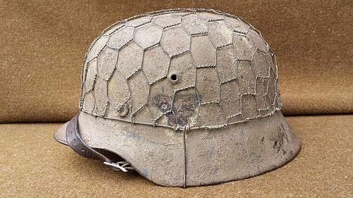 winter camo helmet + luft chickenwire