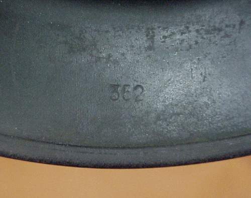 battleship grey M40 Helmet - Kriegsmarine or perhaps Coastal Artillery?