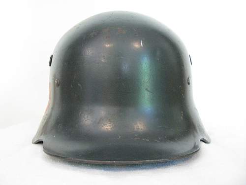 Combat Weight Screen Vented Himmler Style Double Decal Police Helmet