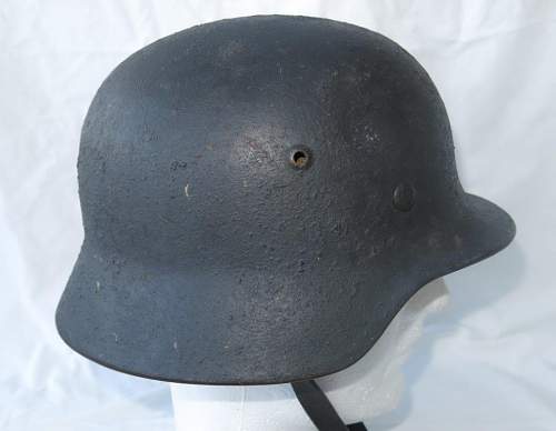 1st Pattern Luftwaffe M35 woodchip cammo ET 62 helmet