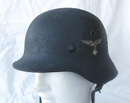 1st Pattern Luftwaffe M35 woodchip cammo ET 62 helmet