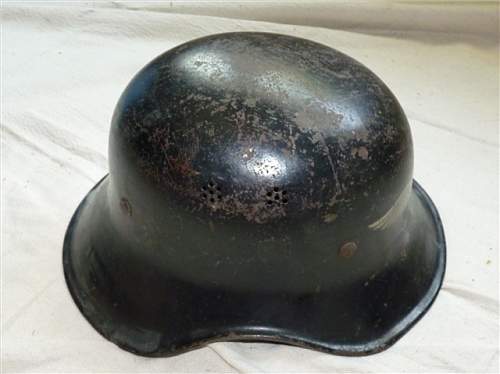M44 luftschutz helmet with decal