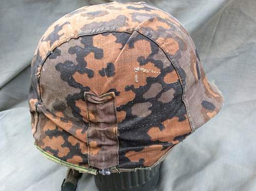 What is this waffen ss helmet camo patterns cover replica?