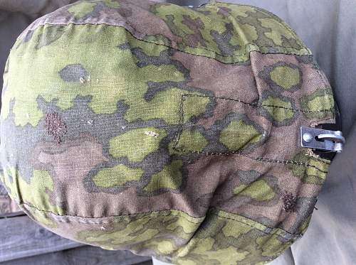 What is this waffen ss helmet camo patterns cover replica?