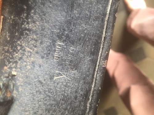 Is this a wartime helmet stamp?