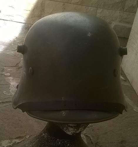 Last arrived (Heer transitional helmet)