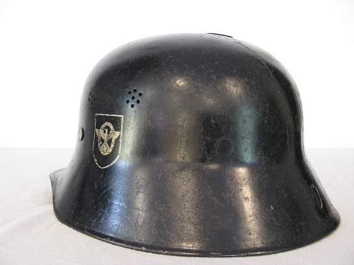 Double Decal Fire/Police Helmet - M33 &quot;Duckbill&quot; Shell