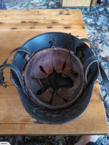 M34 fire police helmet- help please