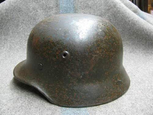 M40 Helmet w/Liner and Chin Strap and Civil Police Helmet: Authentic pieces?