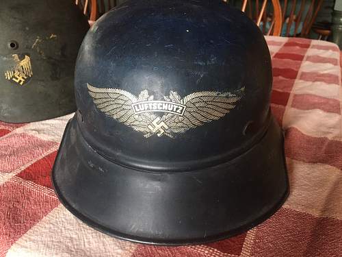 Luftwaffe Blue Luftschutz Helmet