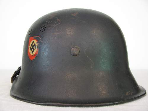 M34 Double Decal Police Helmet - Reverse Decal Configuration