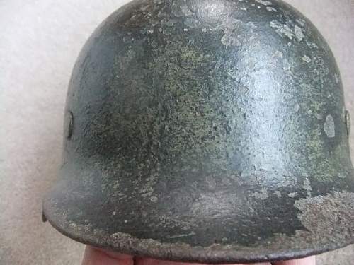 My first German helmet- Camo M35