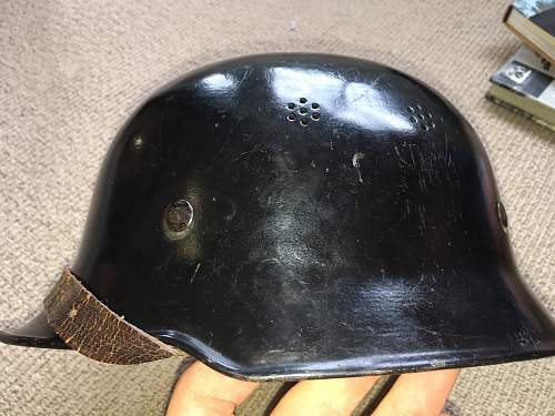 Repainted child's helmet?