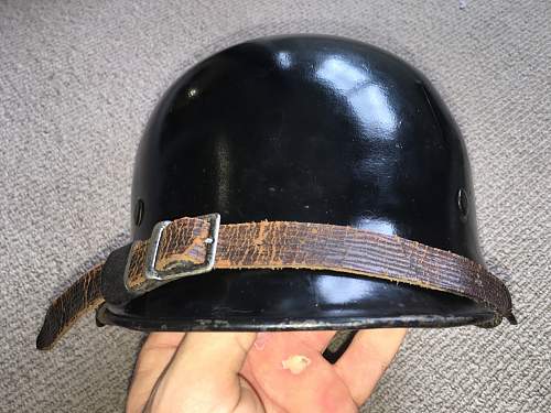 Repainted child's helmet?