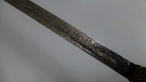 Paul Weyersberg &amp; Co triple etched Lionshead TR sword