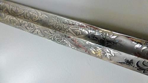 Paul Weyersberg &amp; Co triple etched Lionshead TR sword