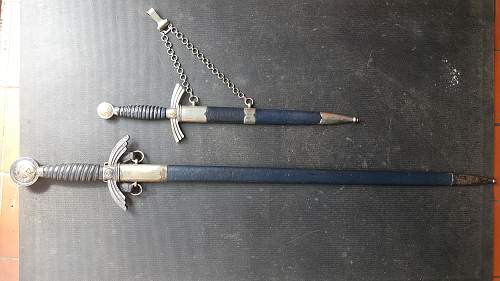 E &amp; F Horster Luftwaffe Sword