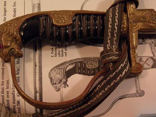 Etched Lion head sword by Pack