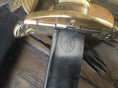 German naval sword, need some advise