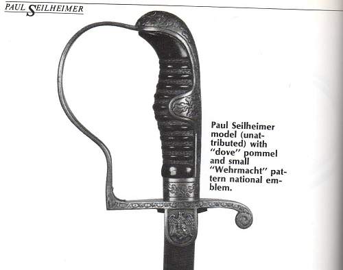 Third Reich sword with addition eagle.