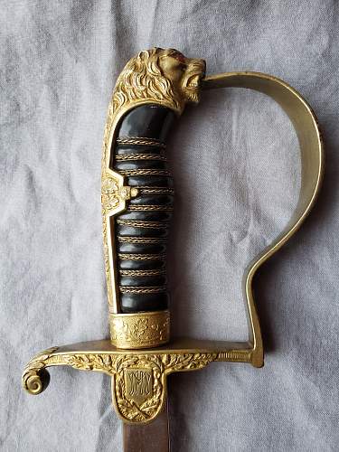 Is this ww2 German Lion Head Officers Parade Sword Real ?