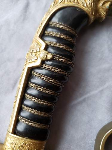 Is this ww2 German Lion Head Officers Parade Sword Real ?