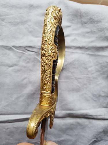 Is this ww2 German Lion Head Officers Parade Sword Real ?