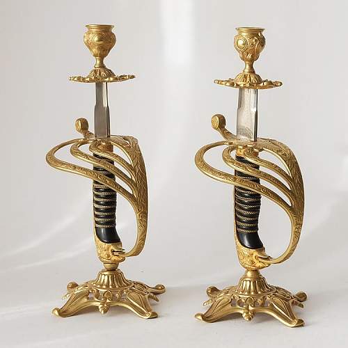 Sword candlesticks