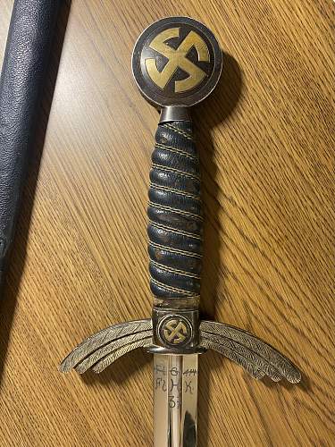 Luftwaffe SMF sword regiment markings?