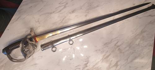 Preussen Kavalerie Degen KD89 with Damast blade