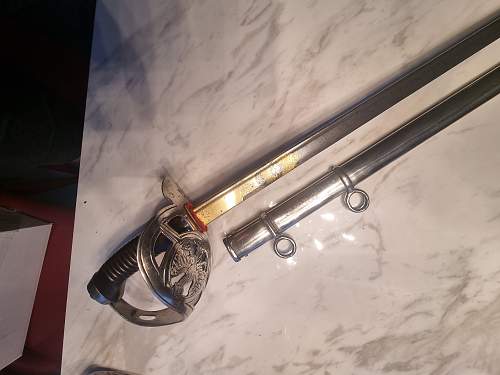 Preussen Kavalerie Degen KD89 with Damast blade