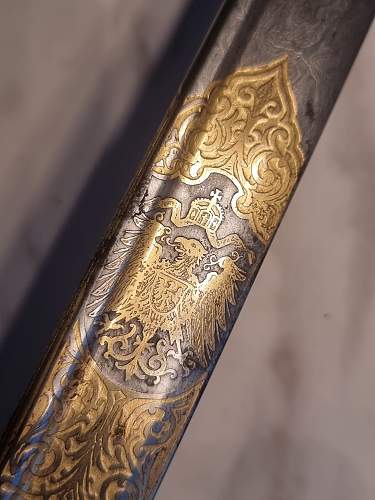 Preussen Kavalerie Degen KD89 with Damast blade