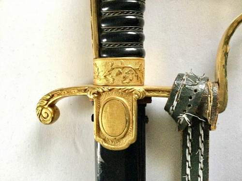 Sword with portepee