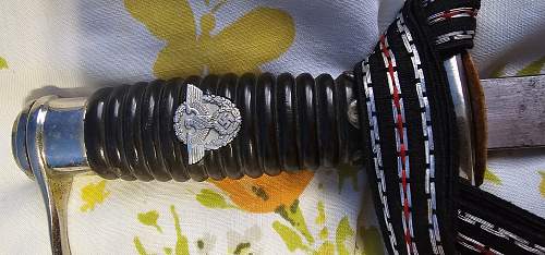 Polizei NCO Degen - Pommel Cap Gap