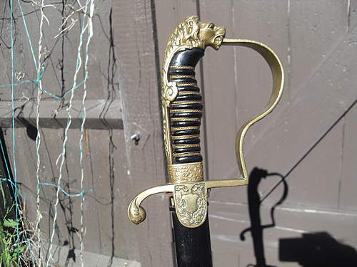 Artillery officers sword