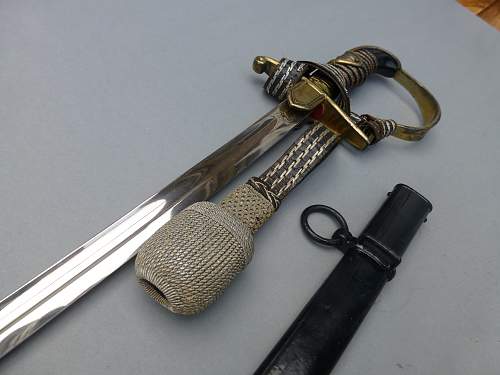 Beautiful Prinz Eugen Pattern Sword with Knot