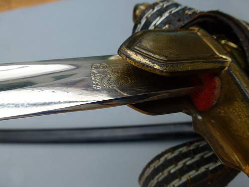Beautiful Prinz Eugen Pattern Sword with Knot