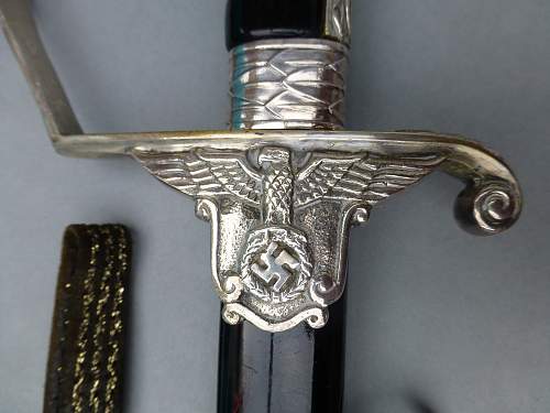 One of the rarest Third Reich Swords: May I introducea mint Prison/Justiz Official Sword by Eickhorn