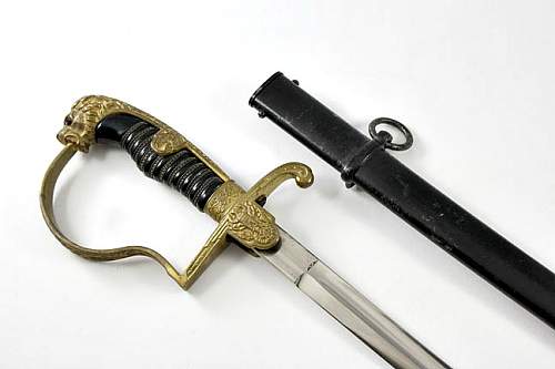 What is your opinion on this Unmarked Krebs Leopard Head Army Sword