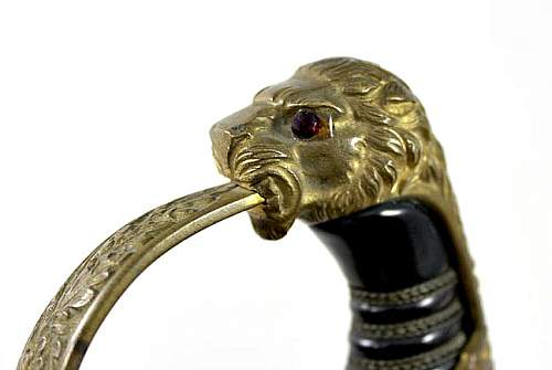 What is your opinion on this Unmarked Krebs Leopard Head Army Sword