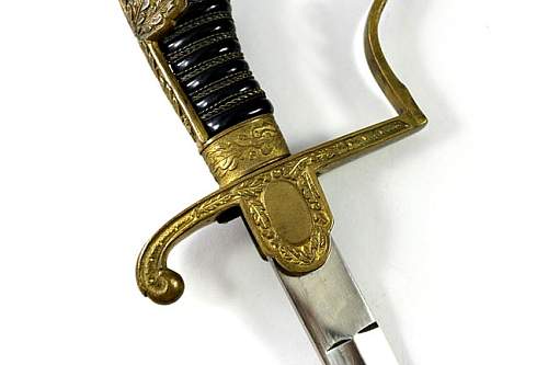 What is your opinion on this Unmarked Krebs Leopard Head Army Sword