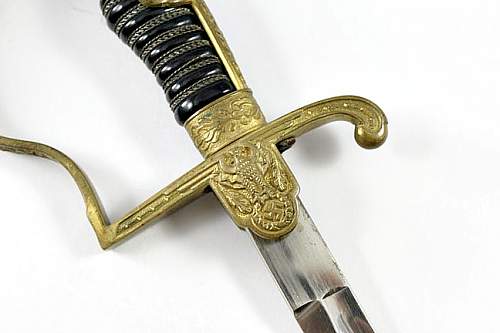 What is your opinion on this Unmarked Krebs Leopard Head Army Sword