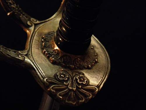 Damascus presentation sword