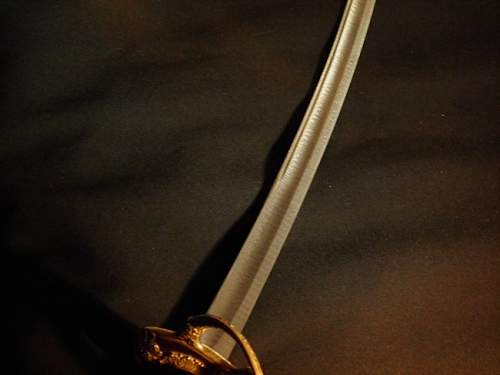 Damascus presentation sword