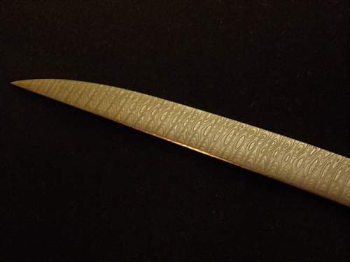 Damascus presentation sword