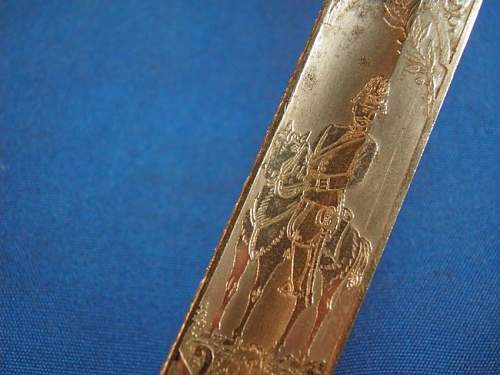 Imperial etched sword with Guard Star