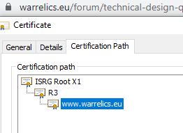 WRF security certificate invalid - site insecure
